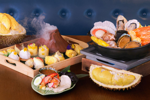 唯港薈The Market「印尼火山榴槤」下午茶    榴槤火鍋／加多加多沙律／千層蛋糕