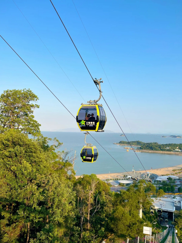 珠海景山觀光索道(圖片來源:小紅書@珠海景山三特索道) 珠海景山觀光索道(圖片來源:小紅書@珠海景山三特索道)