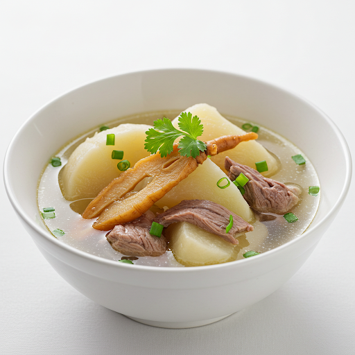 五指毛桃牛大力淮山蓮子瘦肉湯