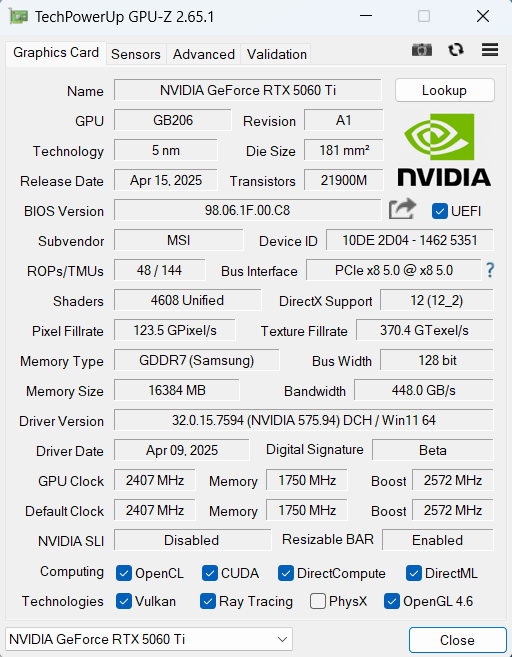 GeForce RTX 5060 Ti 實力大檢閱！抵玩 Blackwell 架構登場！