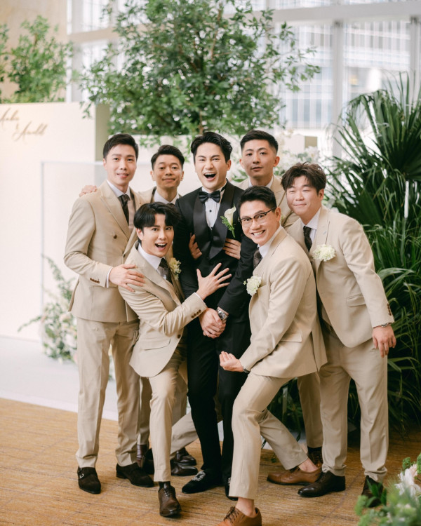 鄧卓殷郭子豪婚禮絕密相片曝光兄弟姊妹團 僅一位圈中人！何廣沛曾澄清無不和惹揣測