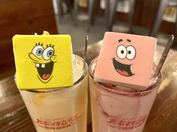 海綿寶寶首次聯乘大叔拉麵主題拉麵店 免費陶瓷碗／海綿寶寶造型杯／限定卡通精品