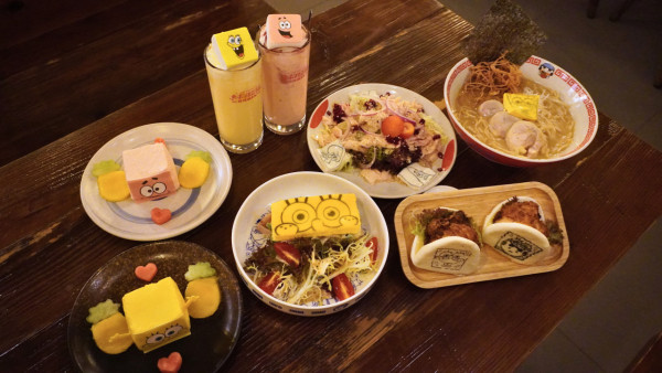 海綿寶寶首次聯乘大叔拉麵主題拉麵店 免費陶瓷碗／海綿寶寶造型杯／限定卡通精品