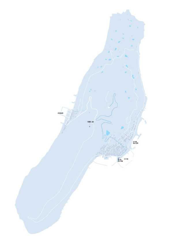 女木島地圖(圖片來源:瀨戶內國際藝術祭官網) 女木島地圖(圖片來源:瀨戶內國際藝術祭官網)