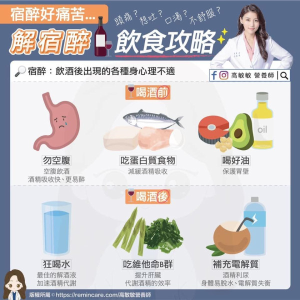 解酒食物｜15大食物減酒醉不適/醫生教10招防止宿醉方法  吃香蕉都得?               