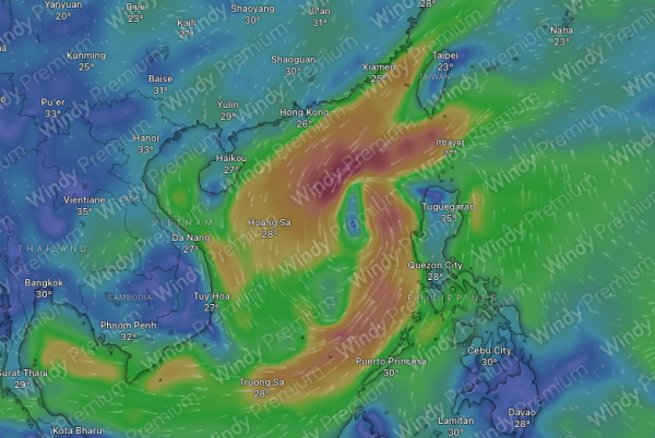 颱風｜5月有機會打風？南海巨型熱帶氣旋生成 美國預測路徑咁樣吹