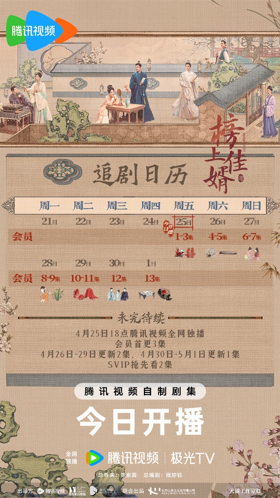 榜上佳婿劇情線上看（圖片來源：微博＠電視劇榜上佳婿）