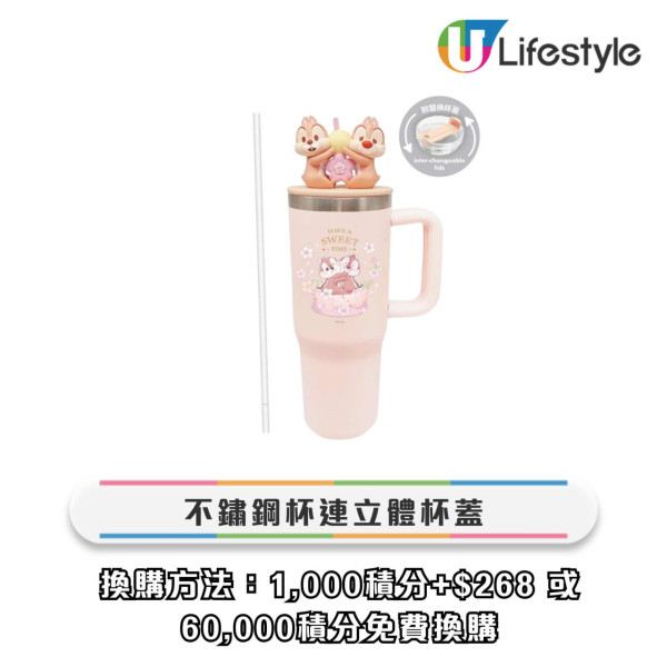 一田獨家換購迪士尼粉嫩櫻花系列精品！3大角色麻雀套裝/牛仔布袋/3D立體杯
