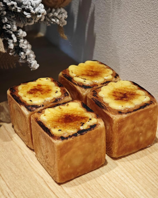 33Cubread主打招牌骰仔牛角酥+海綿大吐司，圖片來源︰ig@33Cubread 。