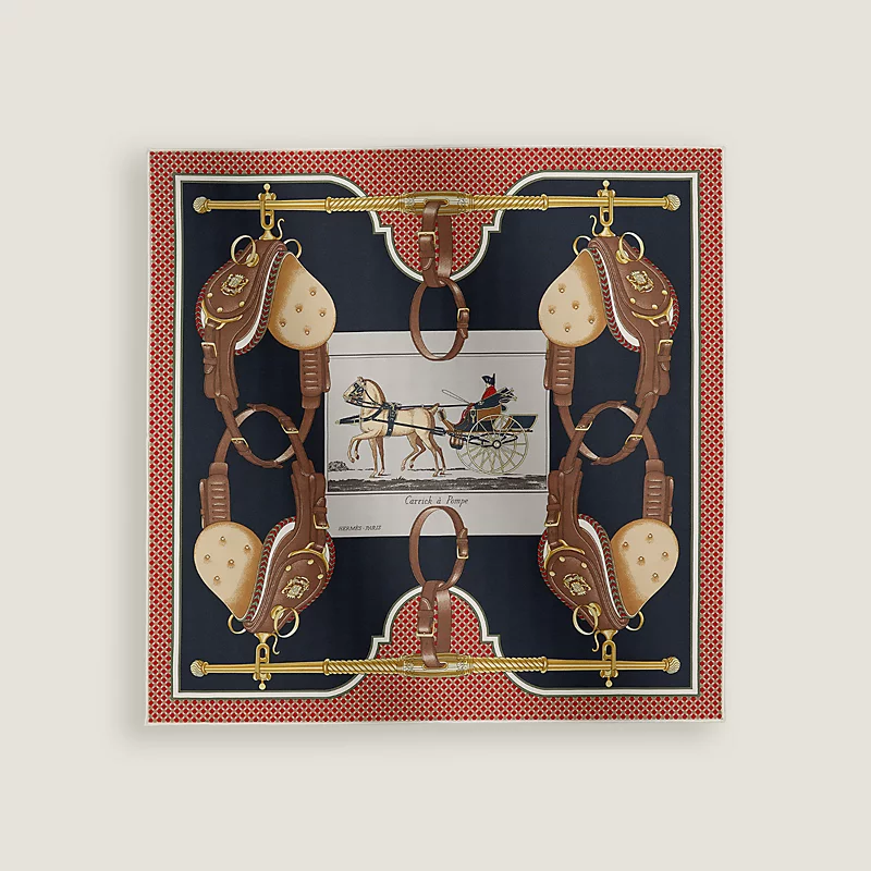 母親節禮物推薦2025|5. Hermès Carrick a Pompe 絲巾 45