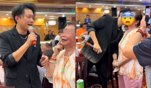 最終阿婆使出殺手鐧 ，用$500索求禢振華的回吻。