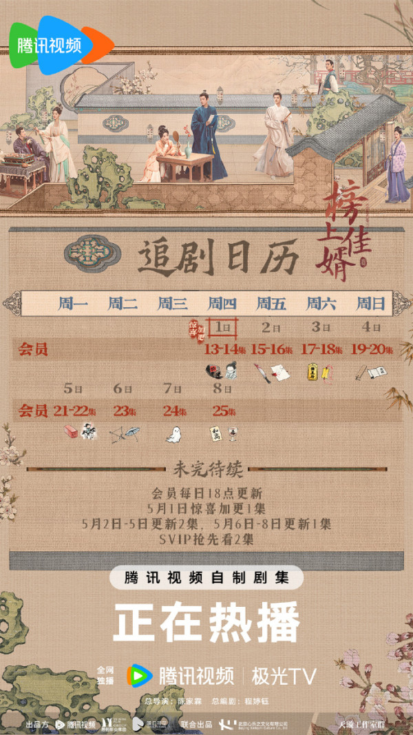 榜上佳婿劇情線上看（圖片來源：微博＠電視劇榜上佳婿）