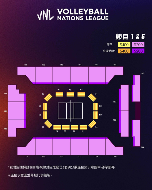 世界女排聯賽2025香港站︱六大勁旅6.18移師啟德首度合演！票價／賽程／座位表