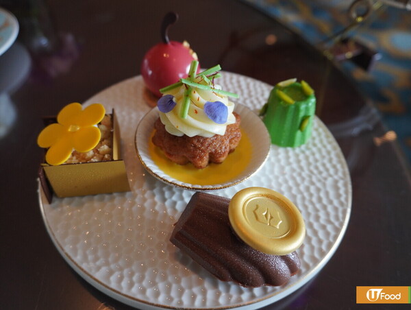 九龍香格里拉聯乘意大利茗茶品牌 La Via del Tè 下午茶  紅皇帝蟹沙律/ 白桃鵝肝慕斯配千層酥 / 乳酪米香開心果蛋糕