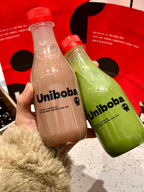  內地奶茶店Uniboba攻港，圖片來源︰小紅書@奶瓶吃不饱。