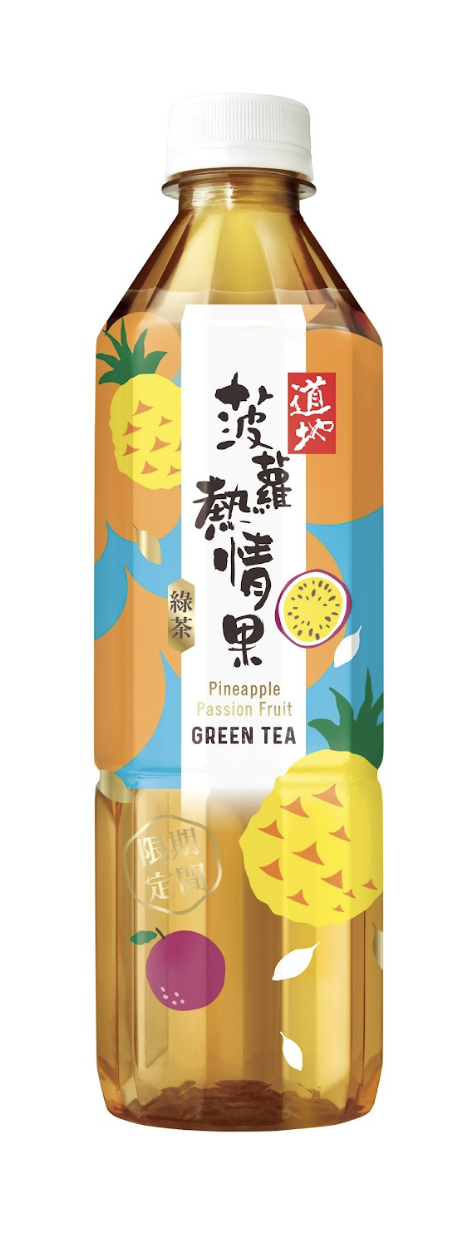 道地菠蘿熱情果綠茶 500 毫升（$8.5 /支）
