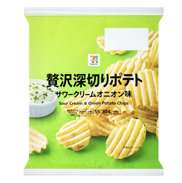 7PREMIUM 酸忌廉洋蔥風味波浪 薯片 55 克（$15 / 件）