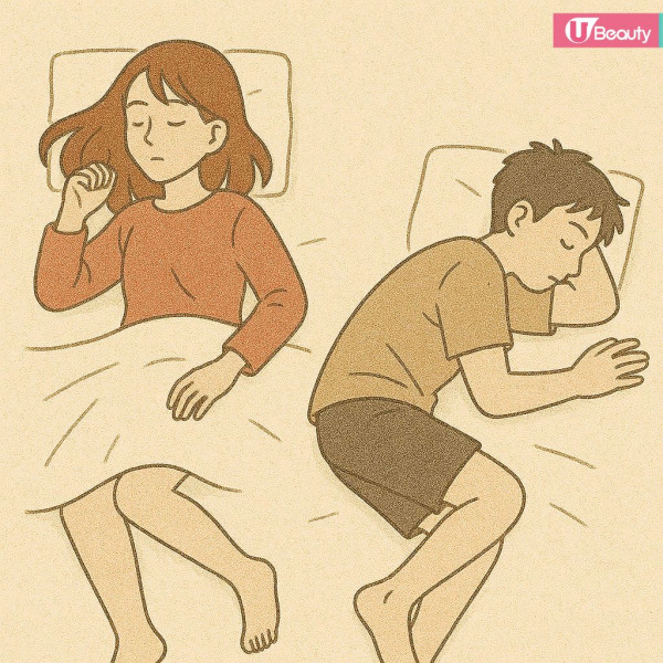 情侶睡姿分析|6. 雙人自由式(Freestyle/Independent)