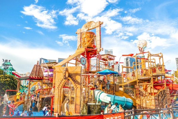 瑪雅水公園(圖片來源:深圳歡樂谷微信公眾號) 瑪雅水公園(圖片來源:深圳歡樂谷微信公眾號)