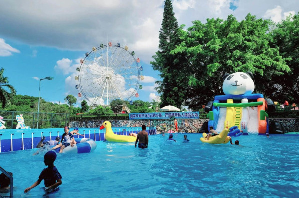 觀瀾湖親子水樂園(圖片來源:觀瀾湖生態運動公社微信公眾號) 觀瀾湖親子水樂園(圖片來源:觀瀾湖生態運動公社微信公眾號)