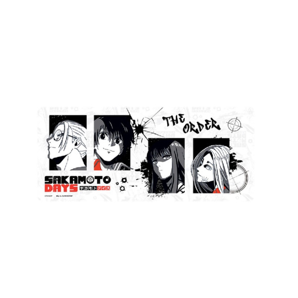 《SAKAMOTO DAYS 板本日常》電腦墊 白色/ 黑色  67.5 x 30cm(預購價：$140/件)。