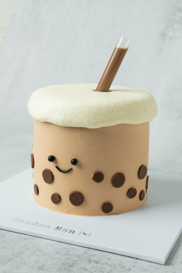 Pandan Man新推出4款班蘭蛋糕！客製化立體蛋糕／珍珠奶茶造型超可愛