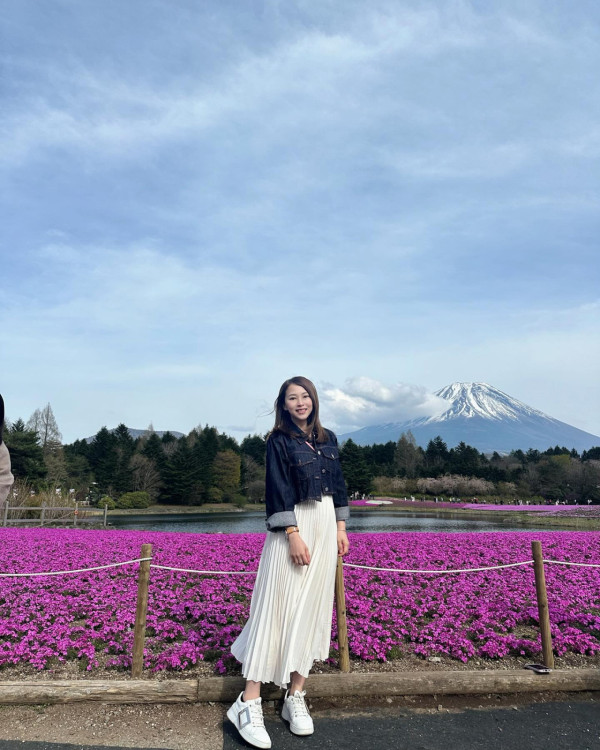 飛關東睇芝櫻祭富士山前打卡！前TVB主播李穎琳分享產後首個旅行 