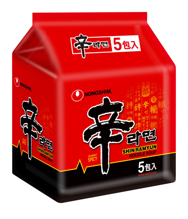 農心辛辣麵/辣白菜拉麵/石鍋拉麵 5包裝，優惠價$20/件，原價︰$37.5/件。
