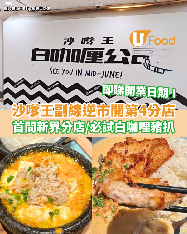 沙嗲王副線逆市開第4分店！首間新界分店／必試白咖哩豬扒飯