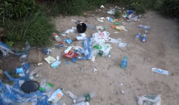 萬宜水庫佈滿簡體字垃圾慘況惹熱議! 網民:唔使估都知邊個做! 提議放上小紅書