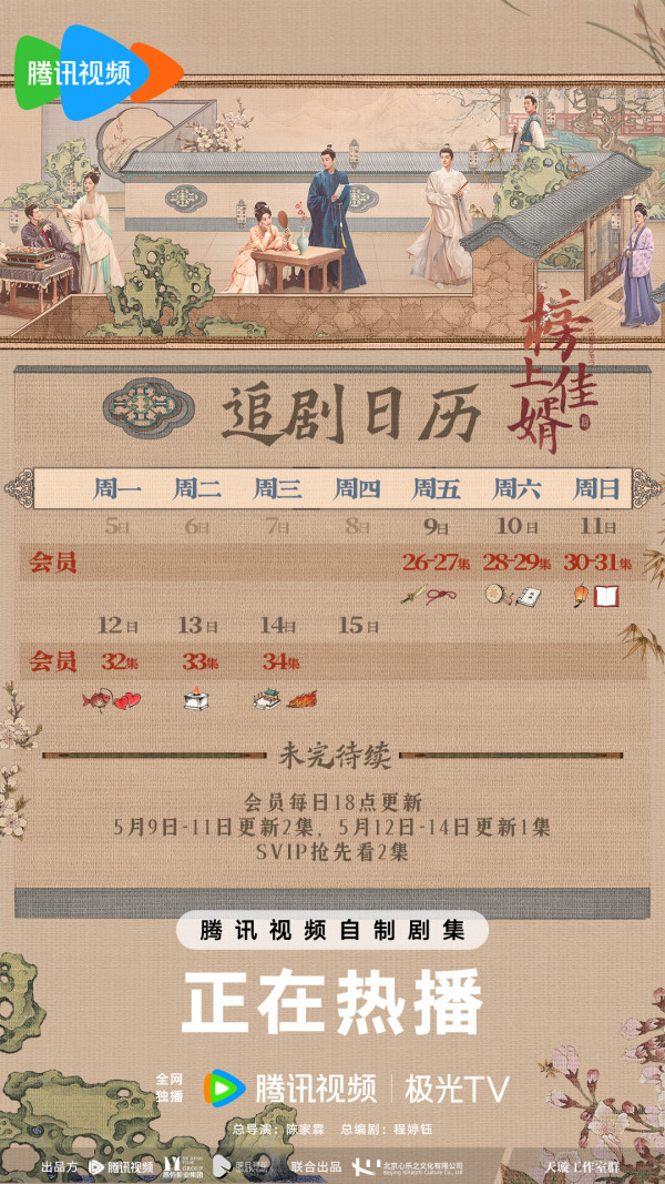 榜上佳婿劇情結局（圖片來源：微博＠電視劇榜上佳婿）
