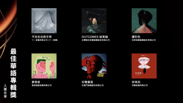 金曲獎入圍名單2025（圖片來源：Facebook@GMAGMF）