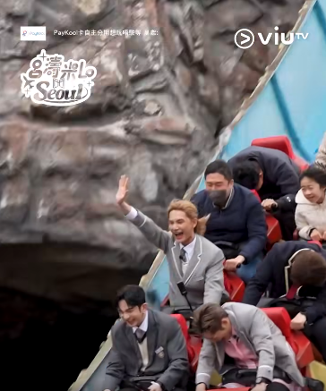 呂濤米Lo Seoul｜姜濤首爾樂天世界玩過山車受驚過度！需入醫療室暫停拍攝！ 
