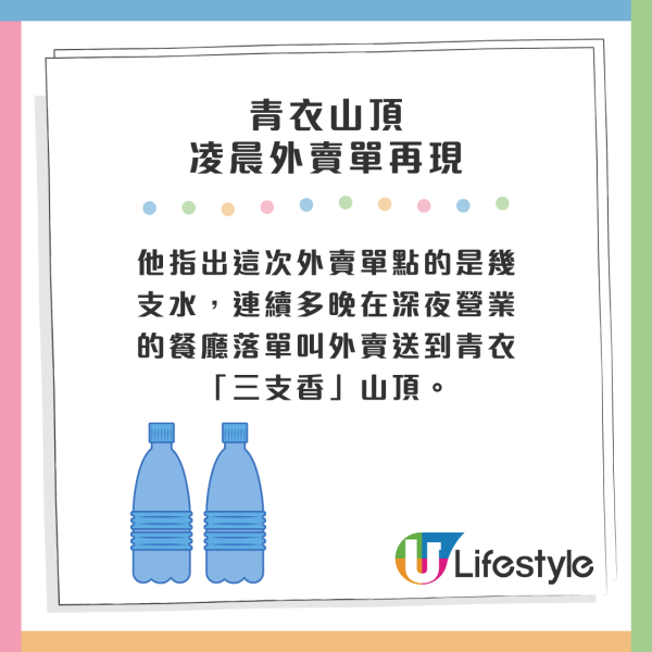 青衣山頂頻現凌晨外賣order 徒步上山僅獲呢個數！挑機式落單激嬲外賣員：畀幾多錢我都唔會做