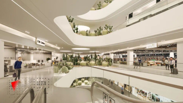 羅湖口岸新商場茂業天地概念圖（圖片來源：大中華環球金融中心微信公眾號）