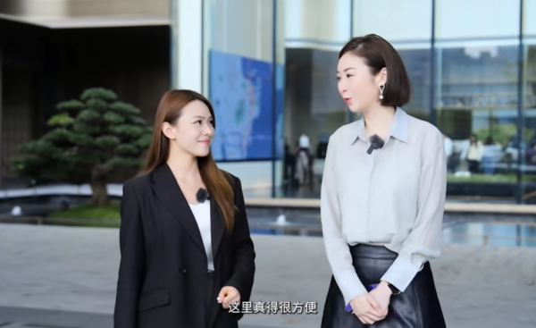 莊思敏一到珠海已經對該樓盤讚不絕口。