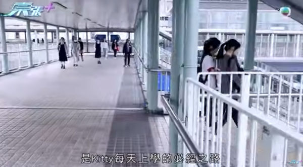 大圍「伸拳姐」無差分攻擊，圖片來源︰東張西望。