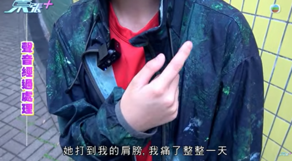 大圍「伸拳姐」無差分攻擊，圖片來源︰東張西望。