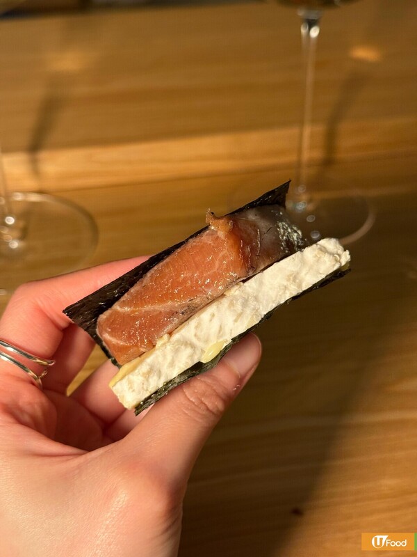 香港首間芝士Omakase進駐中環  厚切芝士拖羅壽司／芝士醬配刺身