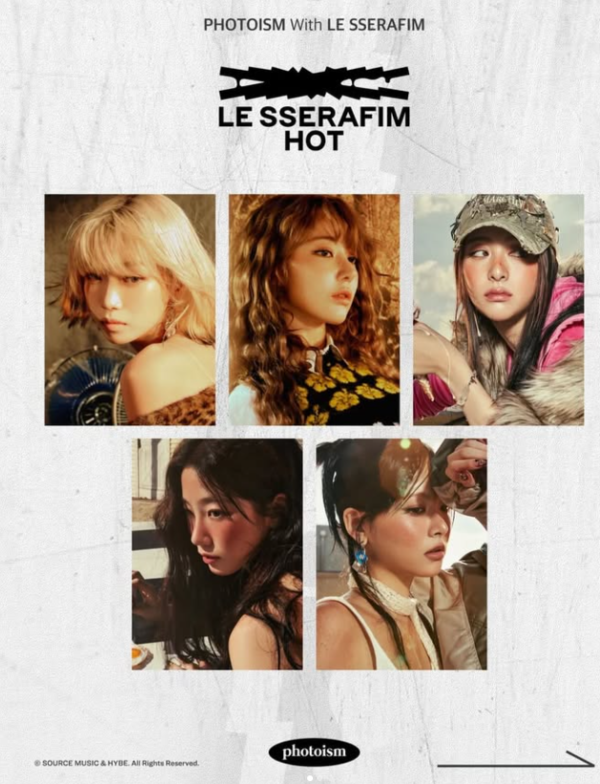 LE SSERAFIM自拍機相框登陸香港！5位成員全新HOT專輯主題