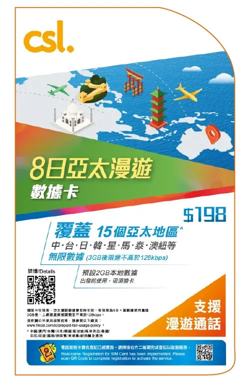 $10超平入手亞洲漫遊 SIM 卡！8 日無限上網、覆蓋中日韓泰等 15 地！
