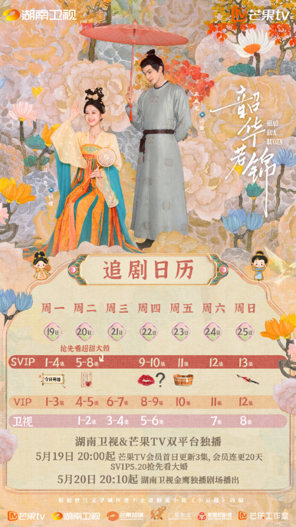 陸劇韶華若錦線上看（圖片來源：微博@韶華若錦）