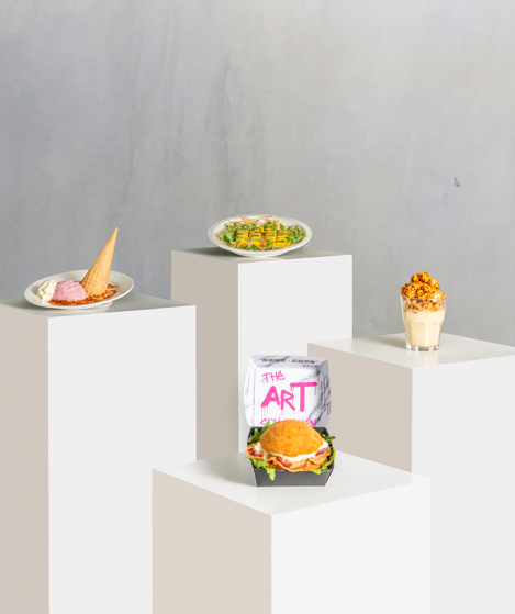 Pici 限定創意卡邦尼意粉漢堡包   薯仔窩夫筒／雲吞雙重奏／焦糖爆谷奶凍