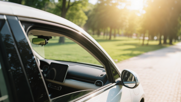 在車裡休息時，記得注意安全，可以打開車窗讓空氣流動，排掉有害氣體