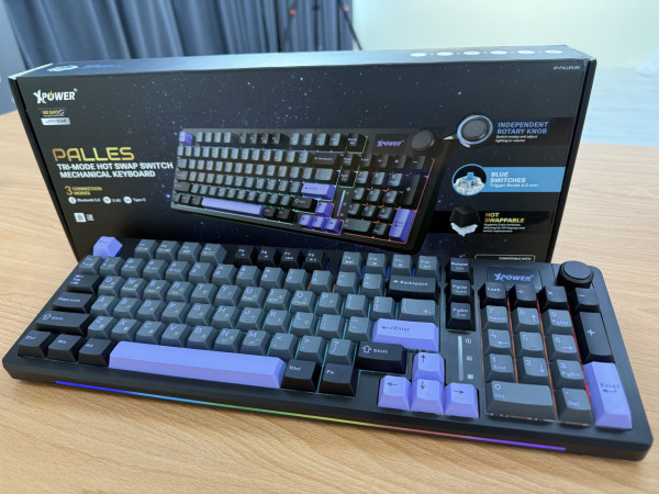 實試｜XPower Palles三模熱插可換軸機械鍵盤 Gasket結構+青軸手感＄399抵玩星空鍵盤