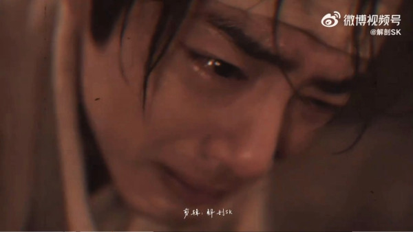 肖戰《藏海傳》多場喊戲情感爆發（圖片來源：微博@解剖SK影片截圖）
