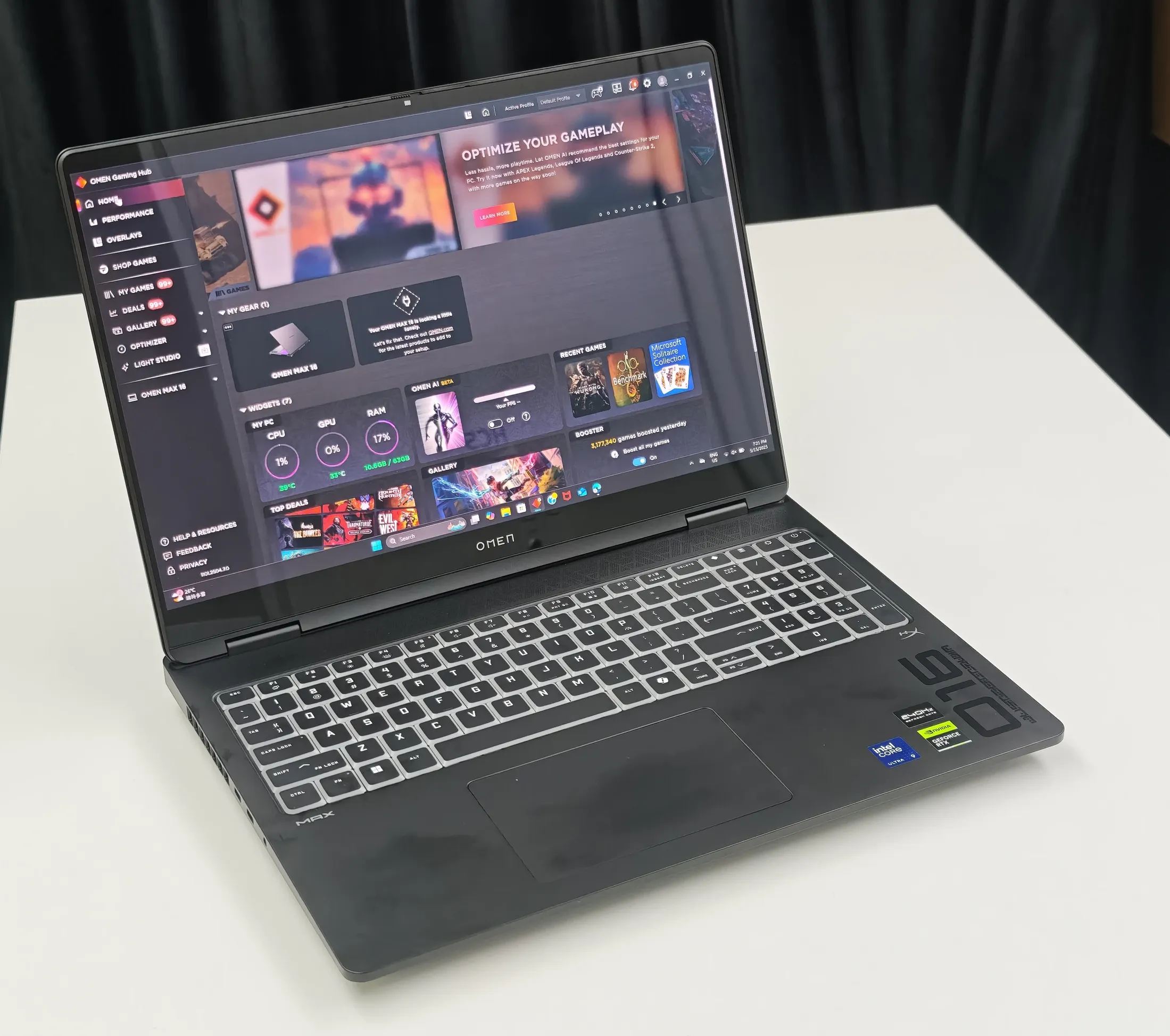 HP OMEN MAX 16 評測！內置 RTX 5090 流動版，電競旗艦全面解構！