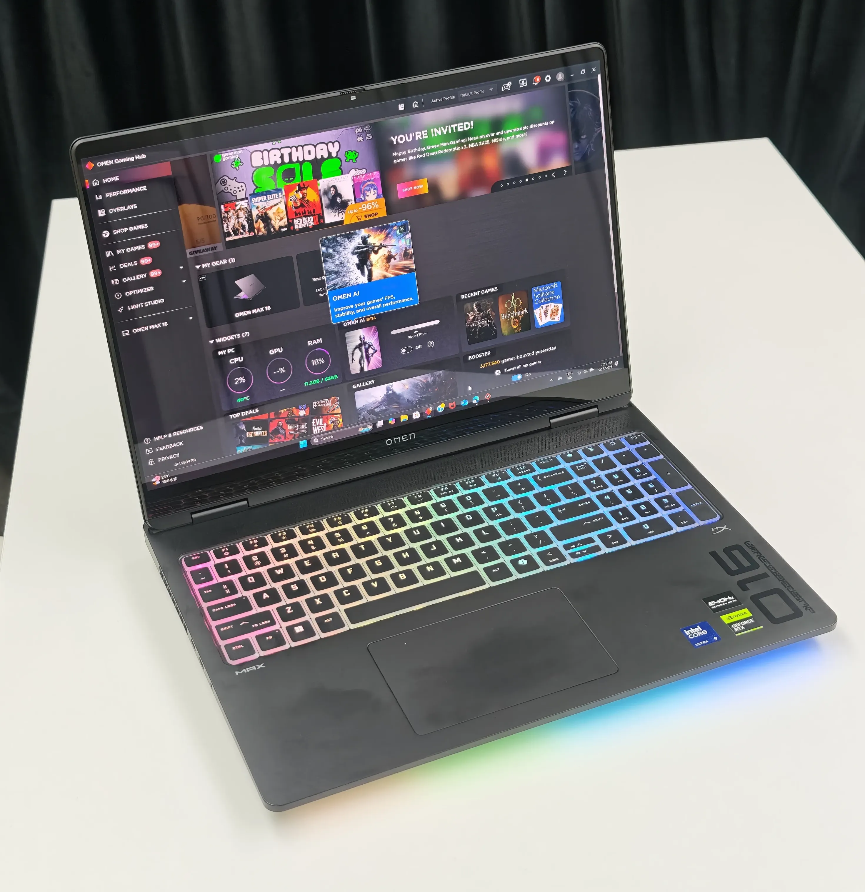 HP OMEN MAX 16 評測！內置 RTX 5090 流動版，電競旗艦全面解構！