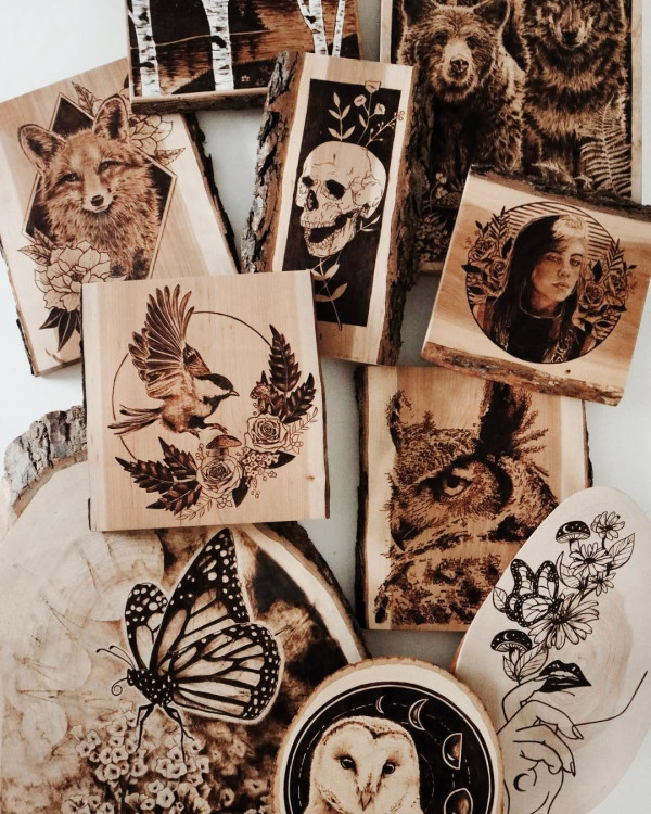 動物烙畫將廢棄木頭當畫布 醫科生變藝術家巧手還原大自然之美 
