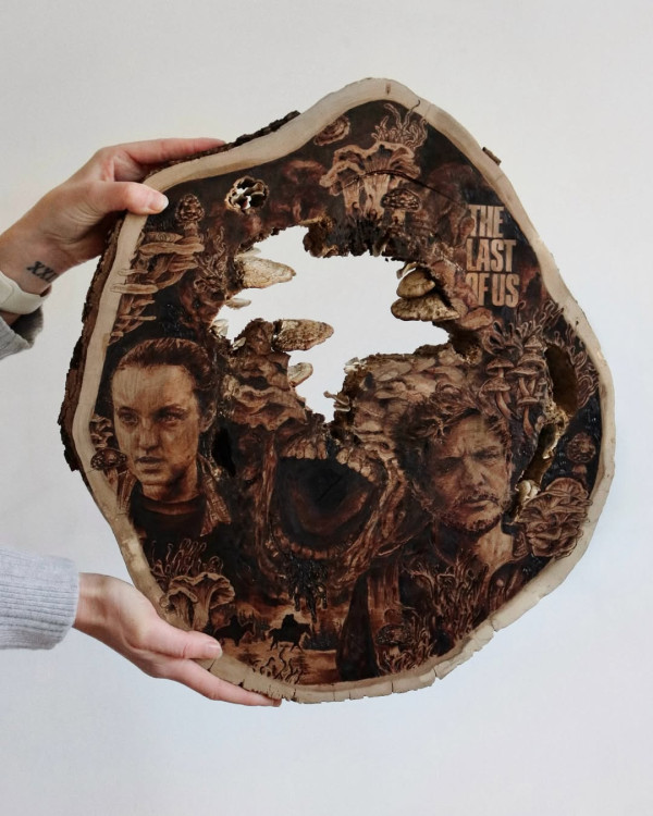 動物烙畫將廢棄木頭當畫布 醫科生變藝術家巧手還原大自然之美 